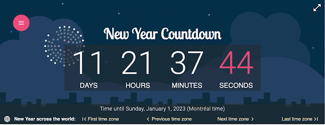 New Years countdown New Years countdown