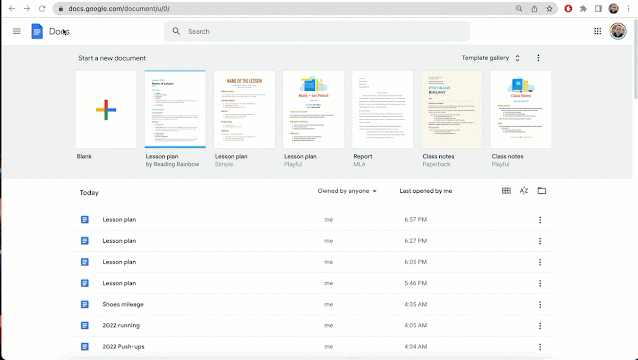 Google Docs lesson plan templates Google Docs lesson plan templates