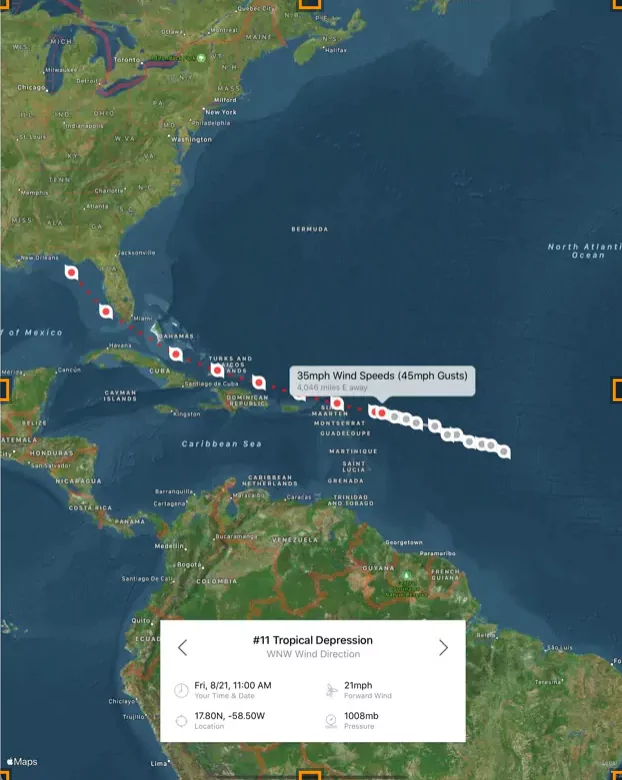 Hurricane tracker apps