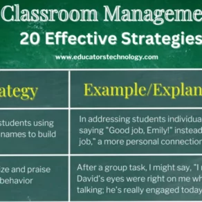 Classroom Management Strategies