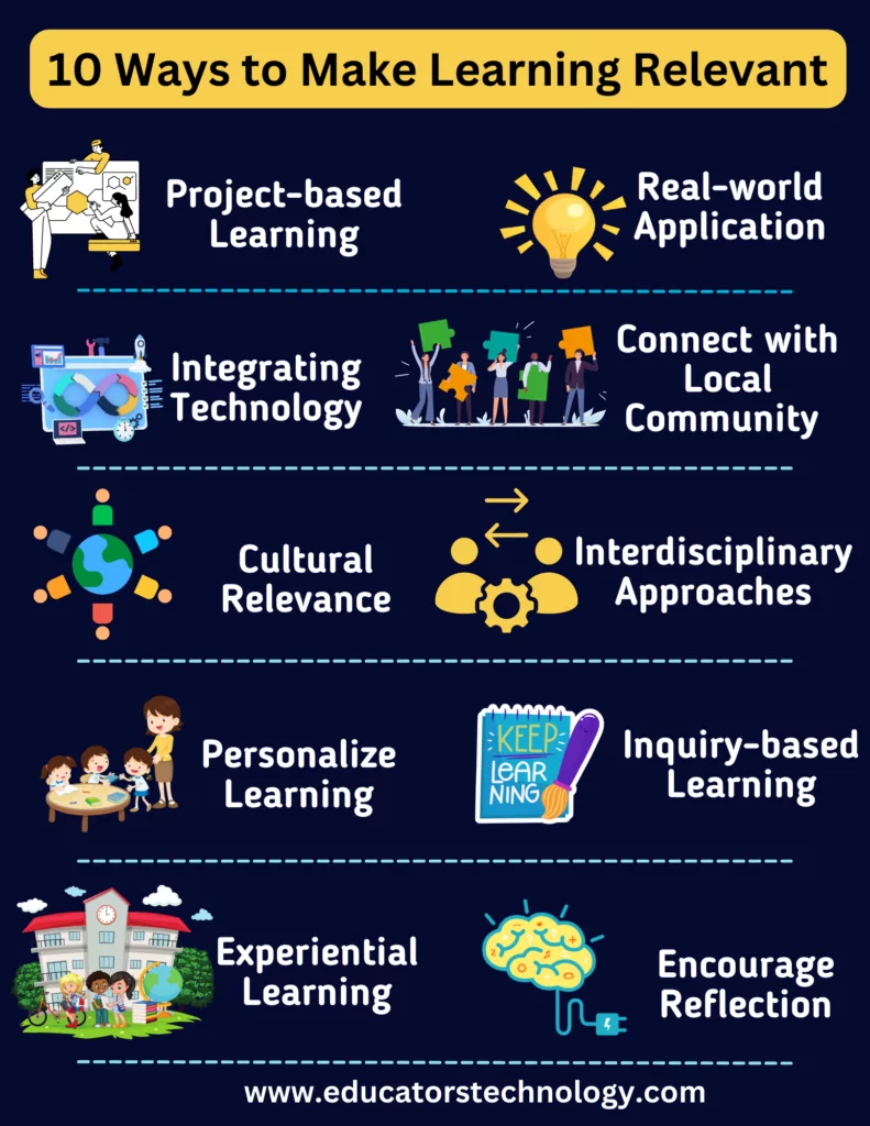 Ways Teachers Can Make Learning Relevant