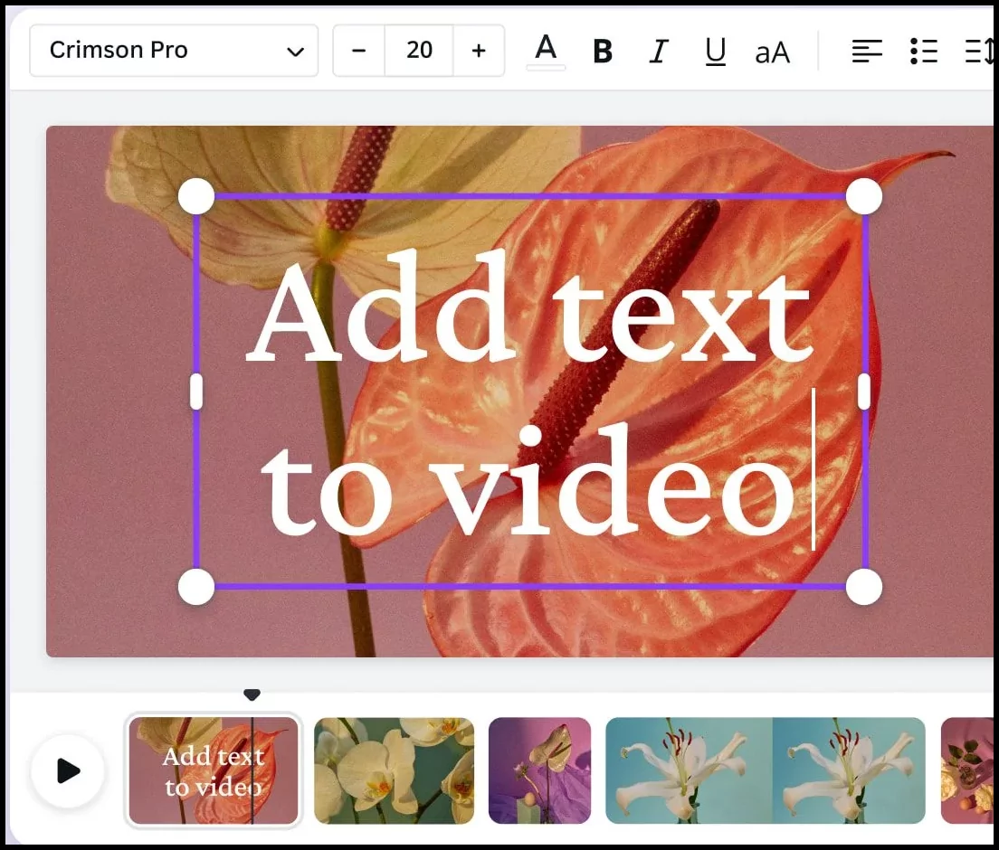 Add text to videos Add text to videos