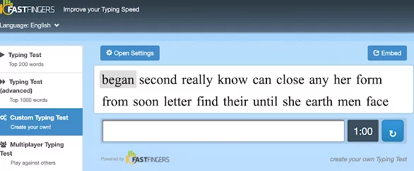 10 fast fingers 10 FastFingers