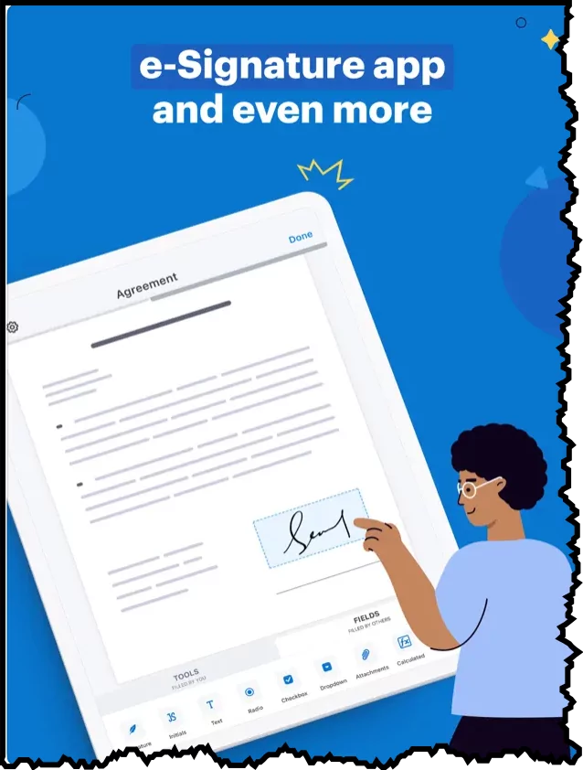 Signing documents on iPhone