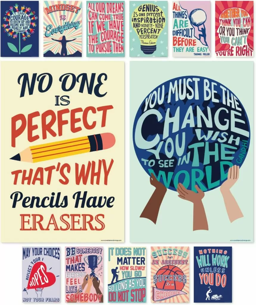 Growth Mindset Posters for Classroom