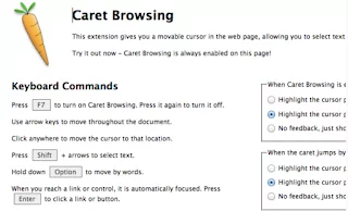 Caret Browsing Caret Browsing