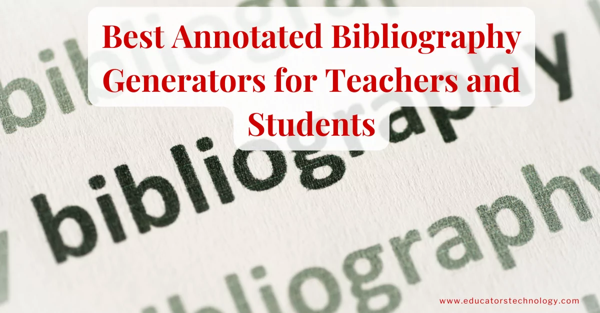 Annotated bibliography Annotated bibliography generators