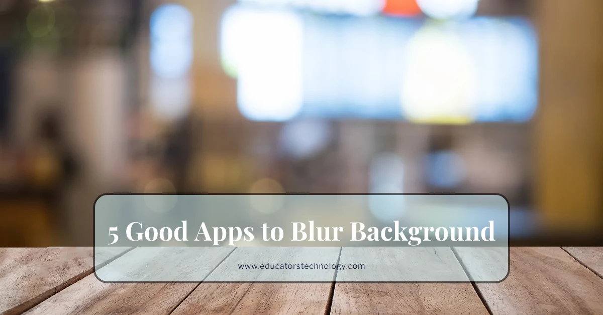 Background blur apps Apps to Blur Background