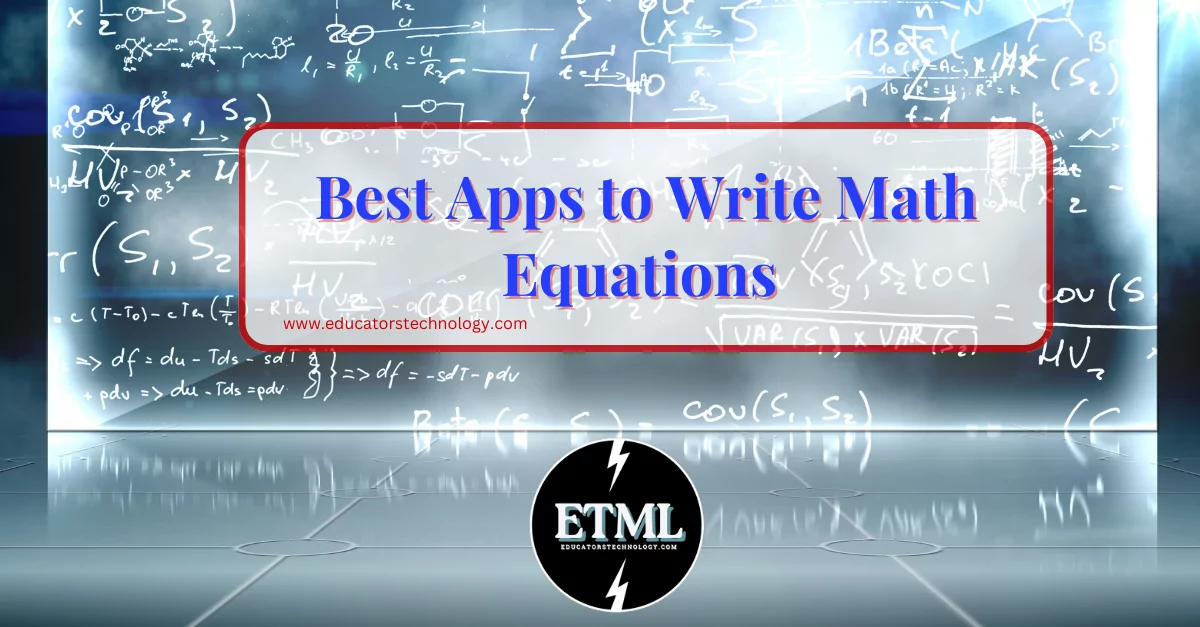 Apps to write math equations Apps to write math equations