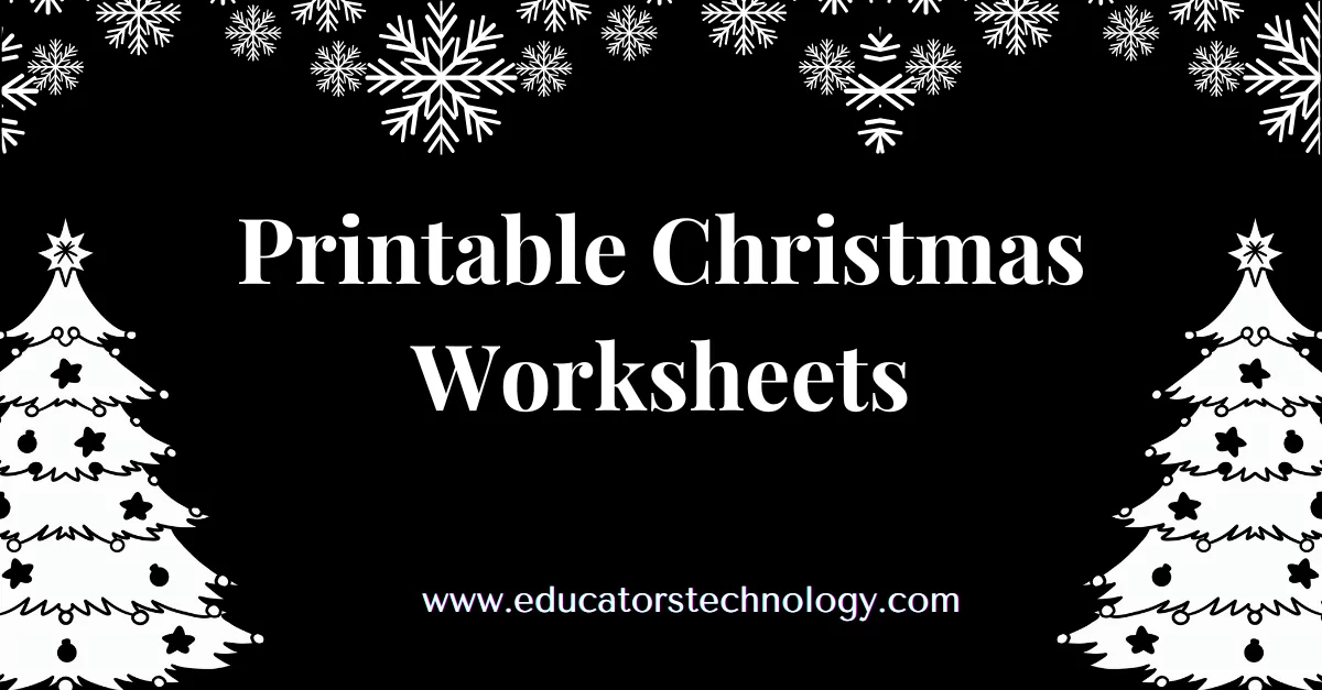 Printable Christmas worksheets Printable Christmas worksheets