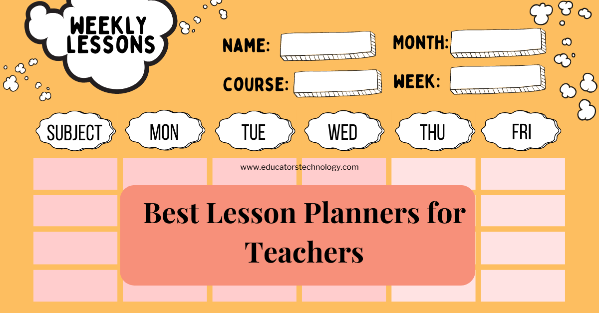 Lesson planners Lesson planners